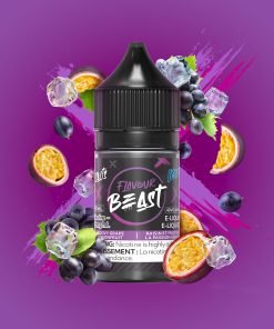 Flavour Beast E-Liquid - Groovy Grape Passionfruit Iced 30mL (20mg/mL)