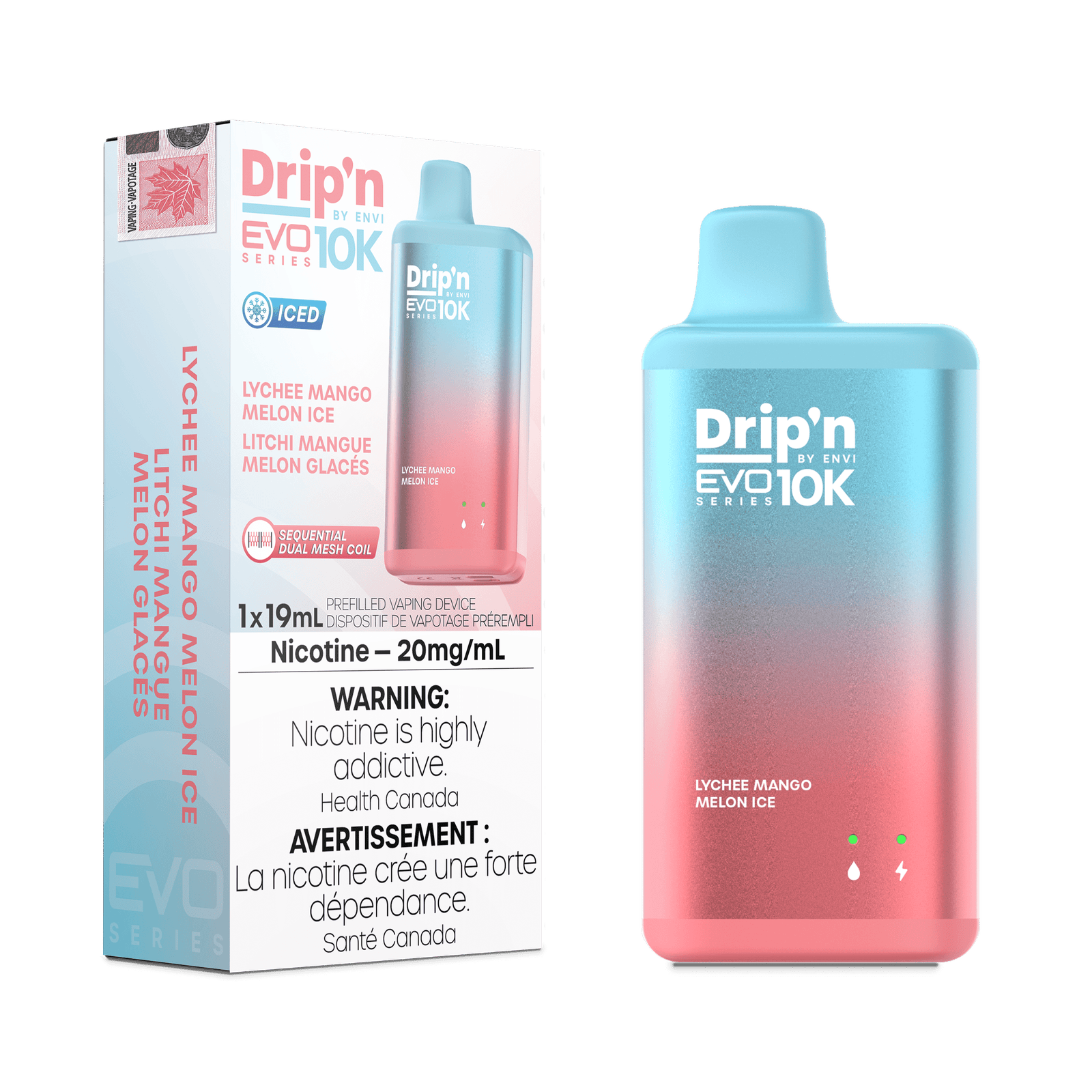 Drip'n EVO 10K - Lychee Mango Melon Ice (20mg/mL)