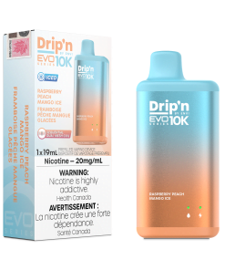 Drip'n EVO 10K - Raspberry Peach Mango Ice (20mg/mL)