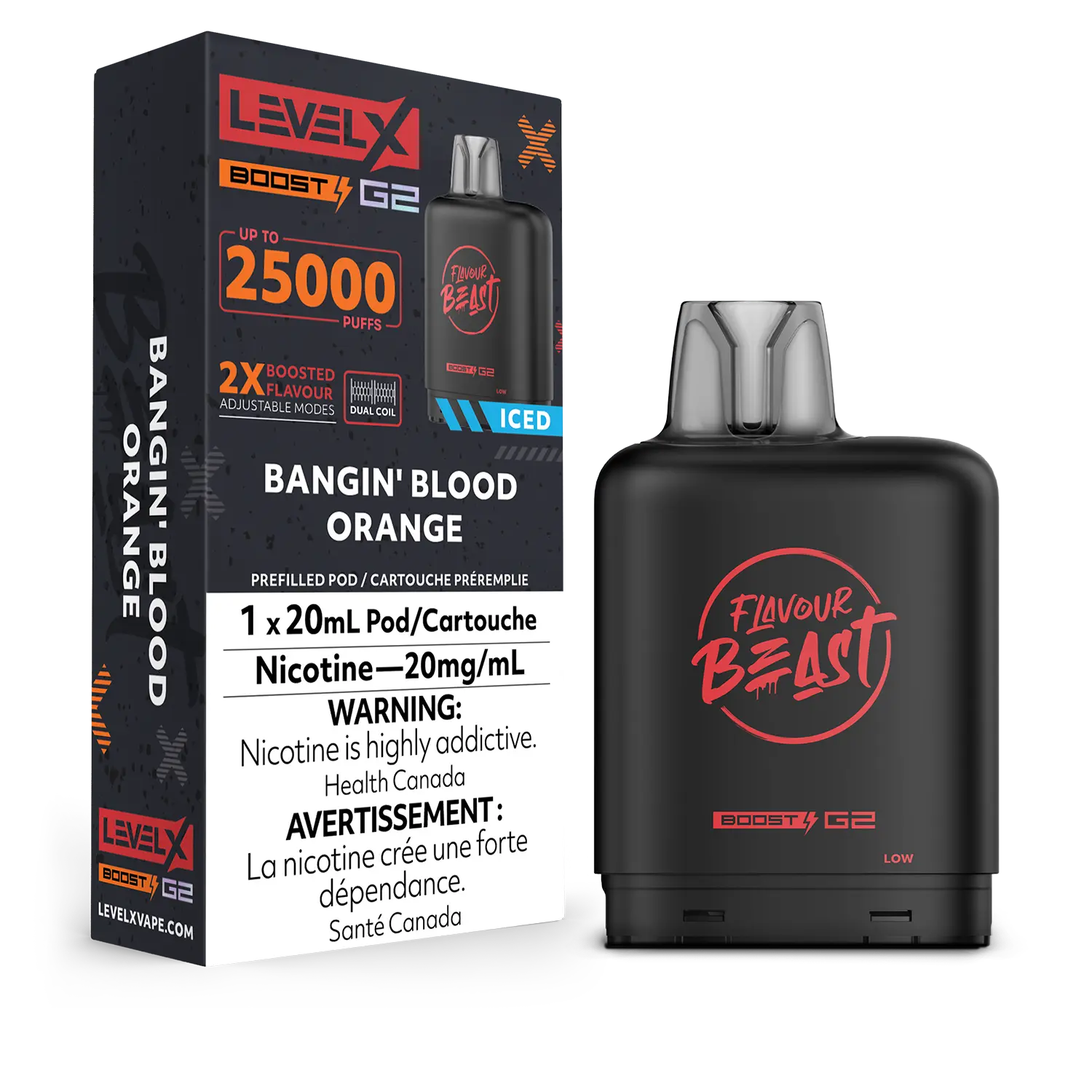 Level X FB G2 Boost - Bangin' Blood Orange Iced
