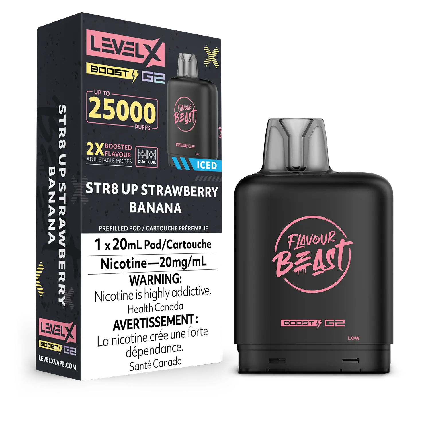 Level X FB G2 Boost - STR8 Up Strawberry Banana