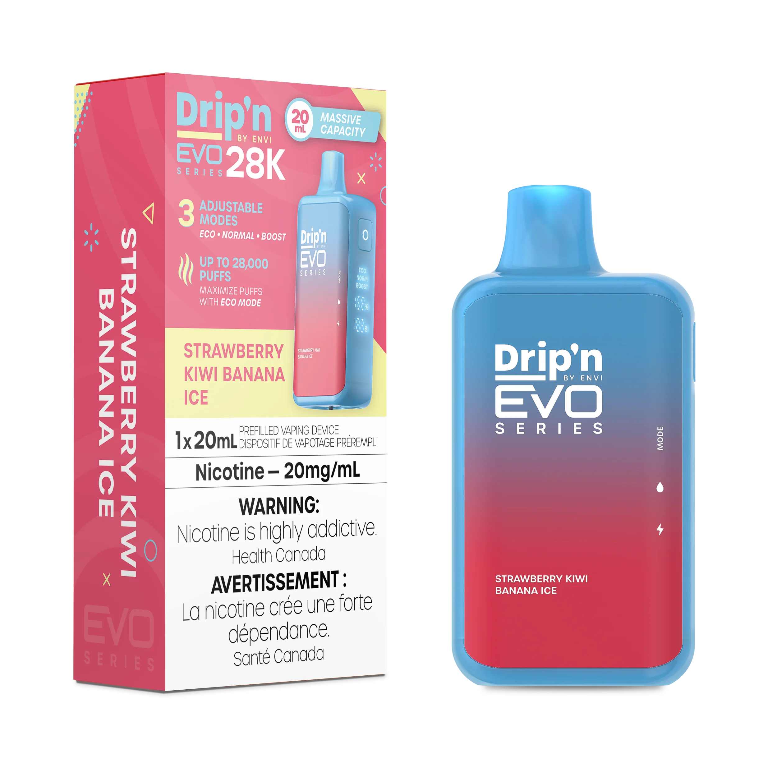 Drip'n EVO 28K - Strawberry Kiwi Banana Ice