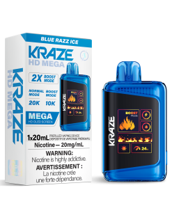 Kraze HD Mega 20K - Blue Razz Ice