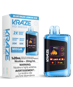 Kraze HD Mega 20K - Blue Razz Lemon Ice