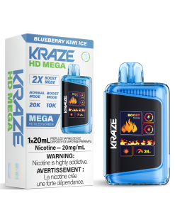 Kraze HD Mega 20K - Blueberry Kiwi Ice
