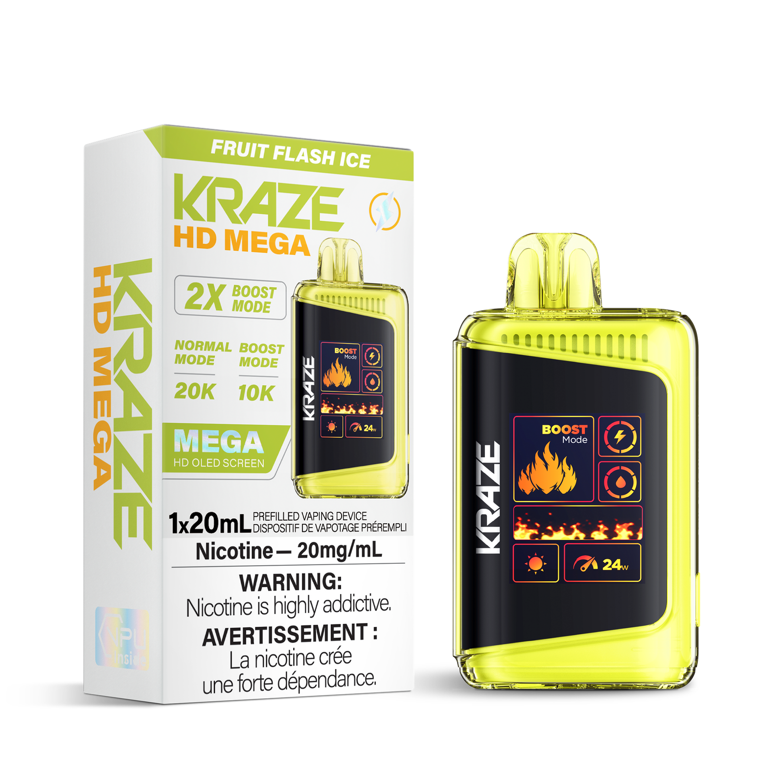 Kraze HD Mega 20K - Fruit Flash Ice