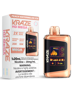 Kraze HD Mega 20K - Peach Watermelon Ice