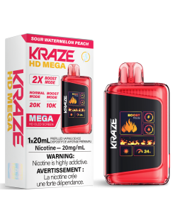 Kraze HD Mega 20K - Sour Watermelon Peach