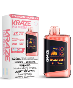 Kraze HD Mega 20K - Strawberry Burst Ice