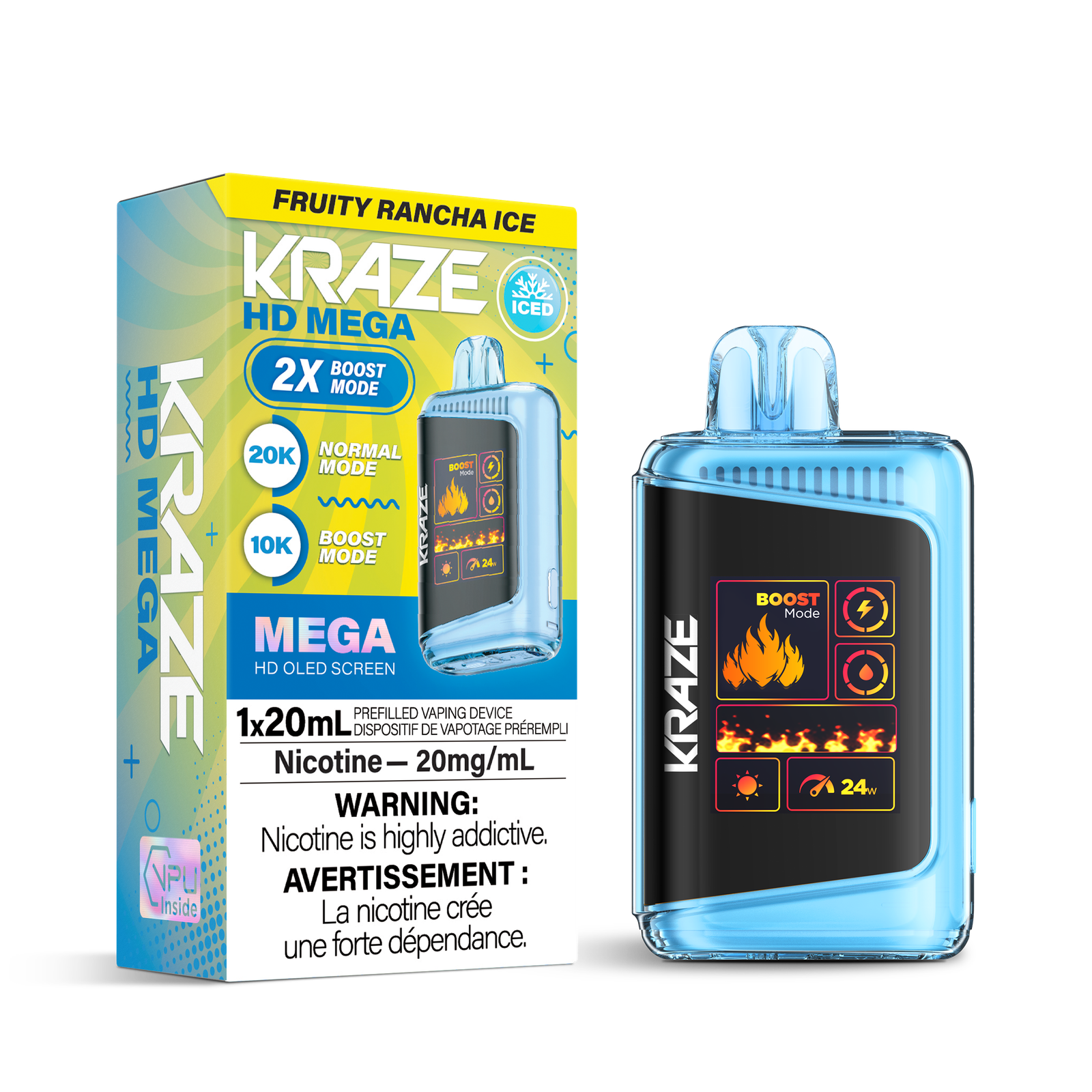 Kraze HD Mega 20K - Fruity Rancha Ice