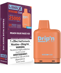Level X Drip'n G2 Boost - Peach Blue Razz Ice