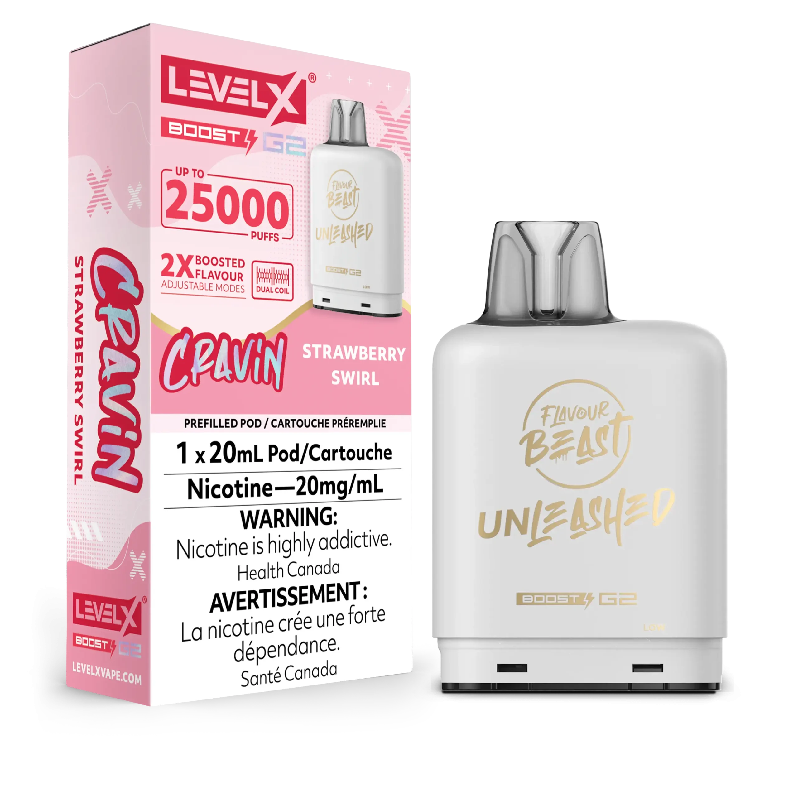 Level X FB Unleashed G2 Boost - Cravin Strawberry Swirl