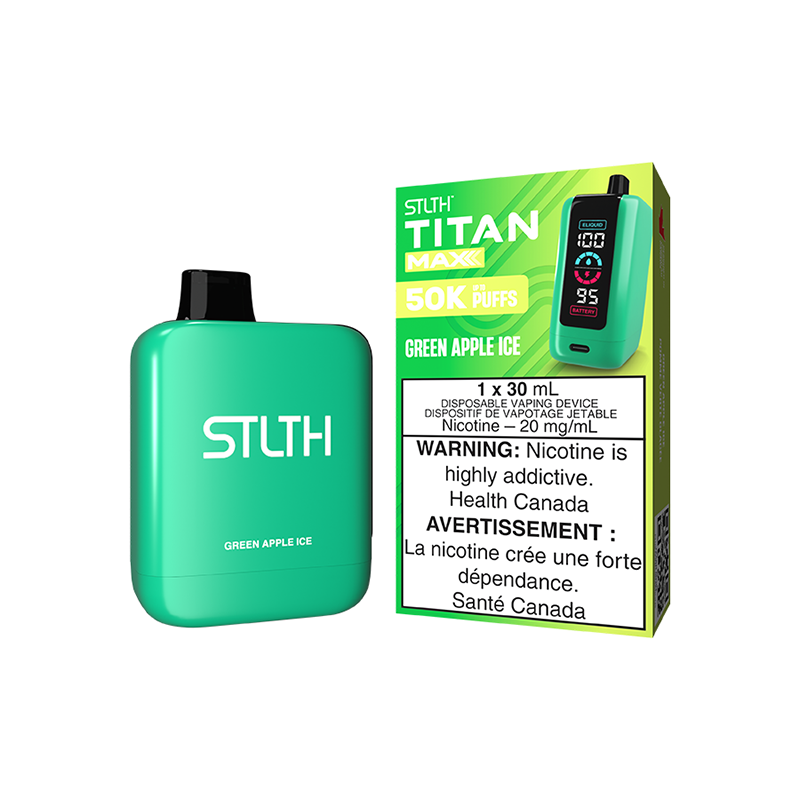 STLTH TITAN MAX 50K - Green Apple Ice
