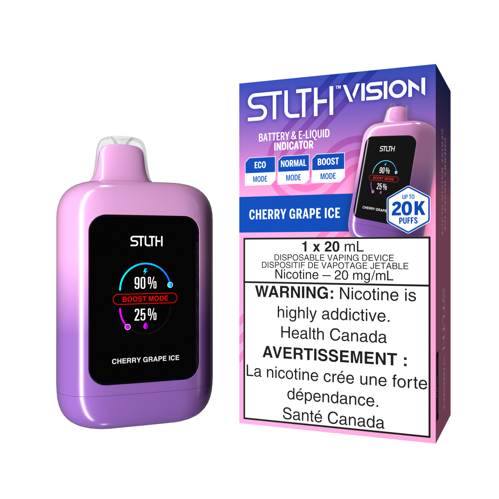 STLTH VISION 20K - Cherry Grape Ice