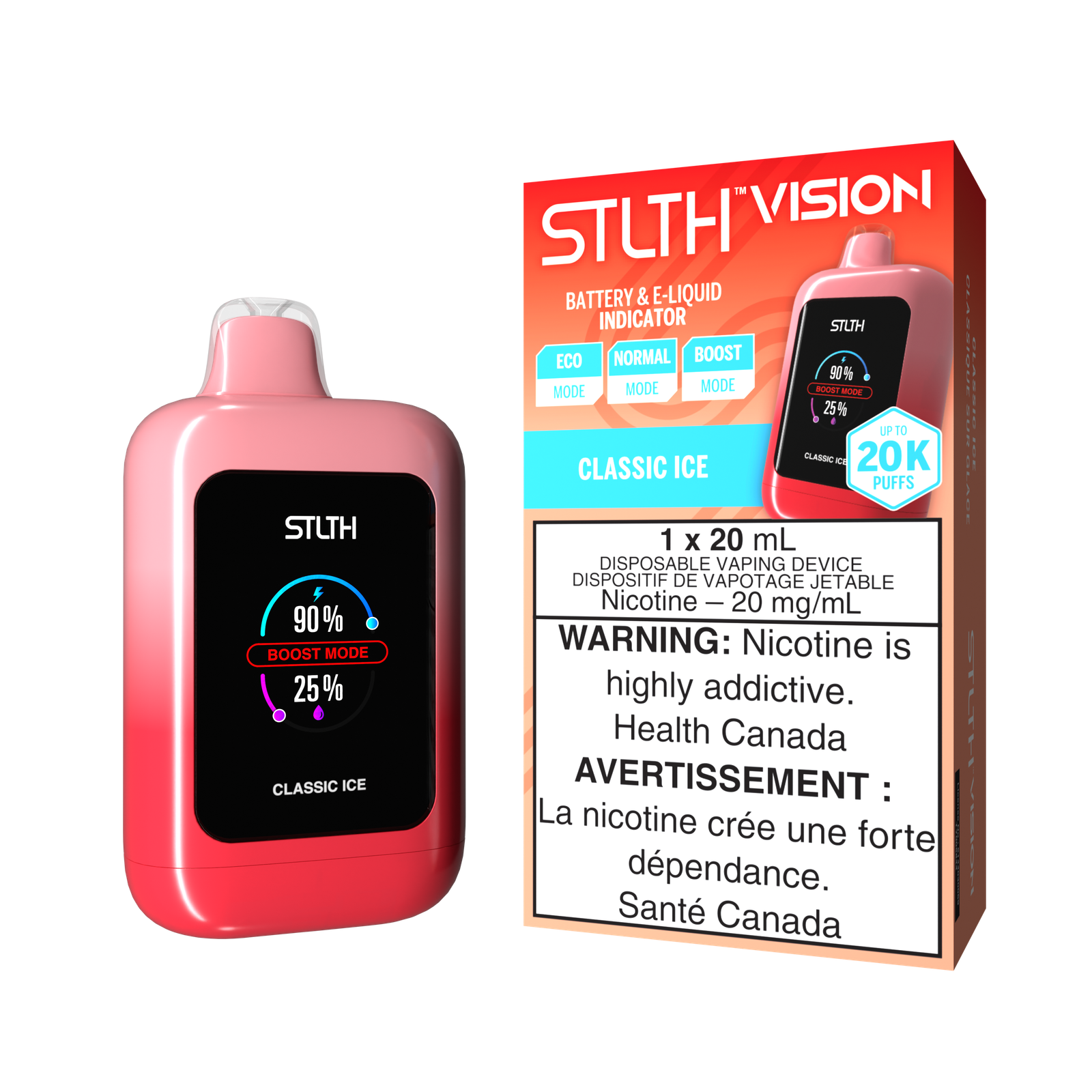 STLTH VISION 20K - Classic Ice