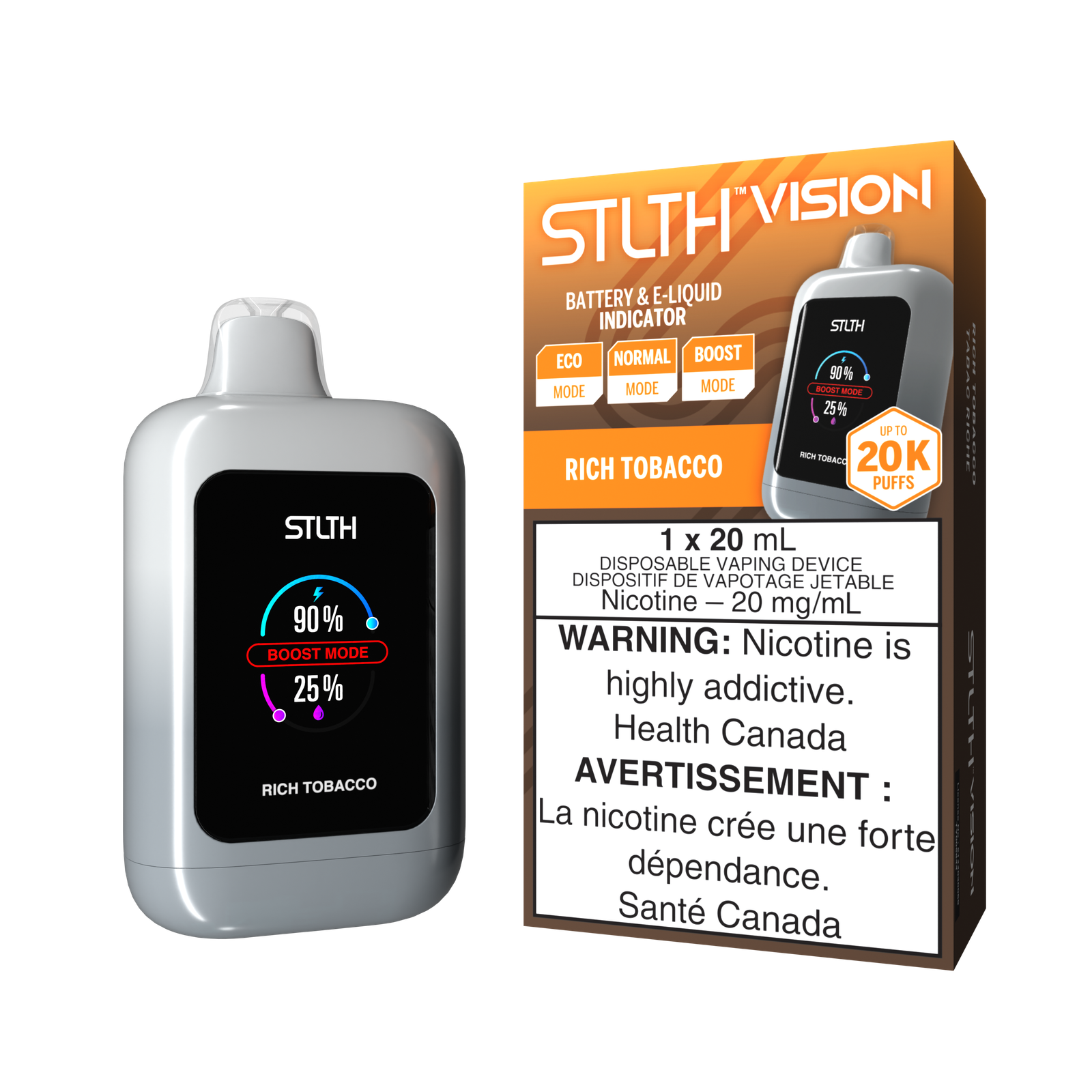 STLTH VISION 20K - Rich Tobacco