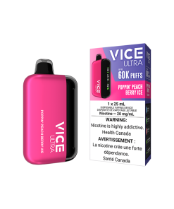 Vice Ultra 60K - Poppin' Peach Berry Ice