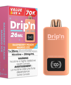 Drip'n By Envi 70K Disposable 26ml - Raspberry Peach Mango Ice