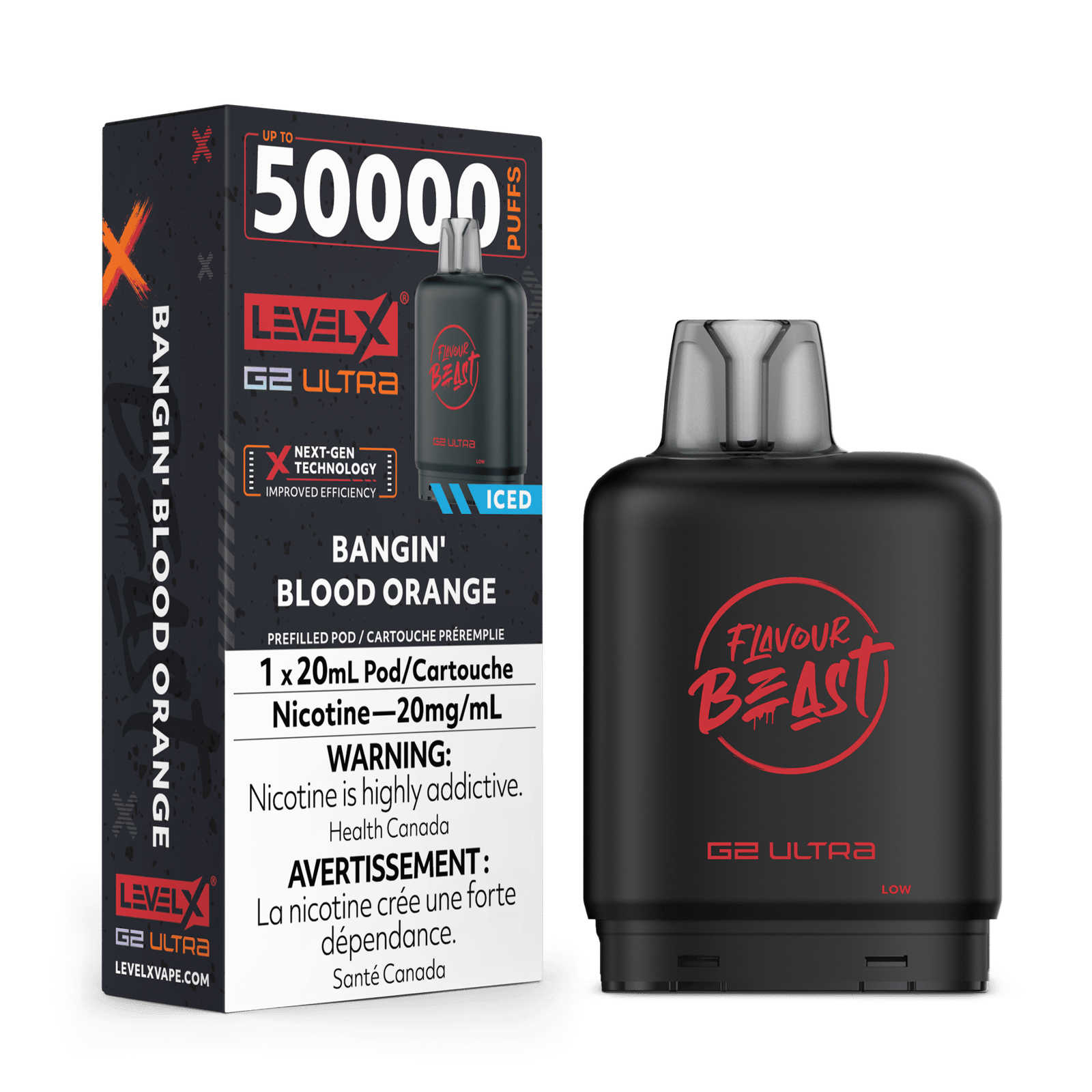 Level X FB G2 Ultra 50K - Bangin' Blood Orange