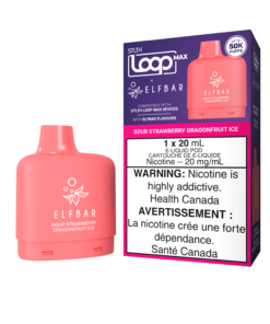 Stlth Loop Max X Elfbar Pod 50K - Sour Strawberry Dragonfruit Ice