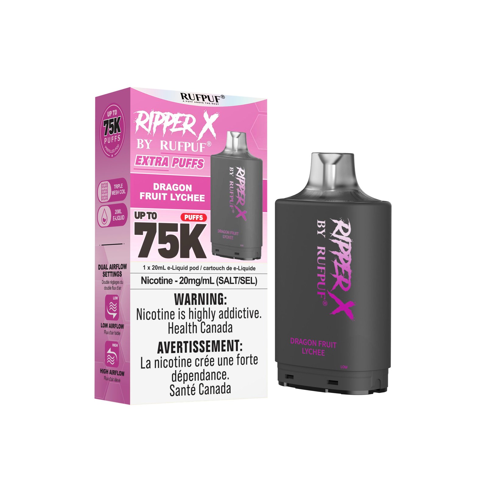 Ripper X By Rufpuf 75K - Dragon Fruit Lychee