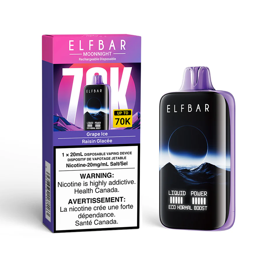 ELFBAR MOONNIGHT 70K PUFFS - Grape Ice