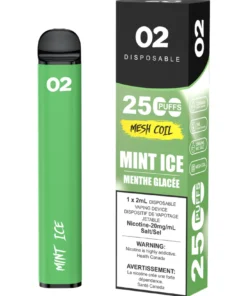 O2 2500 Puffs Disposable Vape - Mint Ice