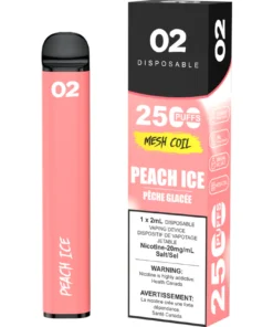 O2 2500 Puffs Disposable Vape - Peach Ice