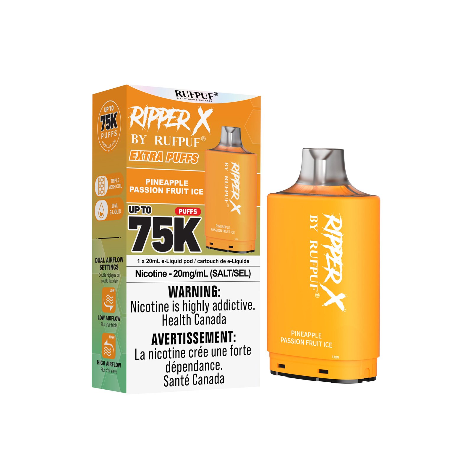 Ripper X By Rufpuf 75K - PINEAPPLE PASSION FRUIT