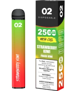O2 2500 Puffs Disposable Vape - Strawberry Kiwi