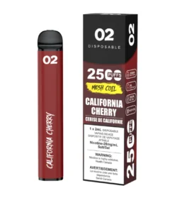 O2 2500 Puffs Disposable Vape - California Cherry