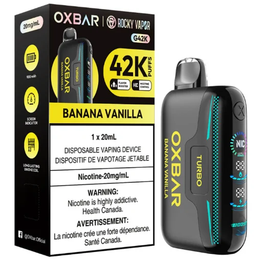 Oxbar Rocky Vapor G 42K Puffs - Banana Vanilla