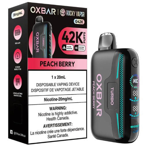 Oxbar Rocky Vapor G 42K Puffs - Peach Berry