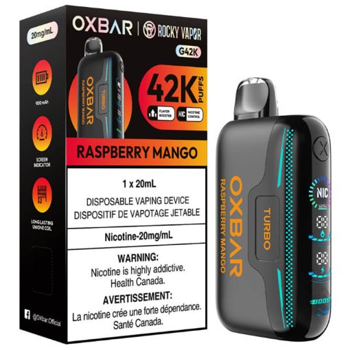 Oxbar Rocky Vapor G 42K Puffs - Raspberry Mango